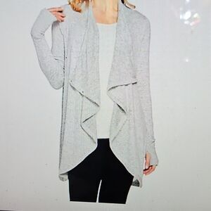 AnyBody Woman Brushed HACCI DRAPE FRONT  Cardigan L